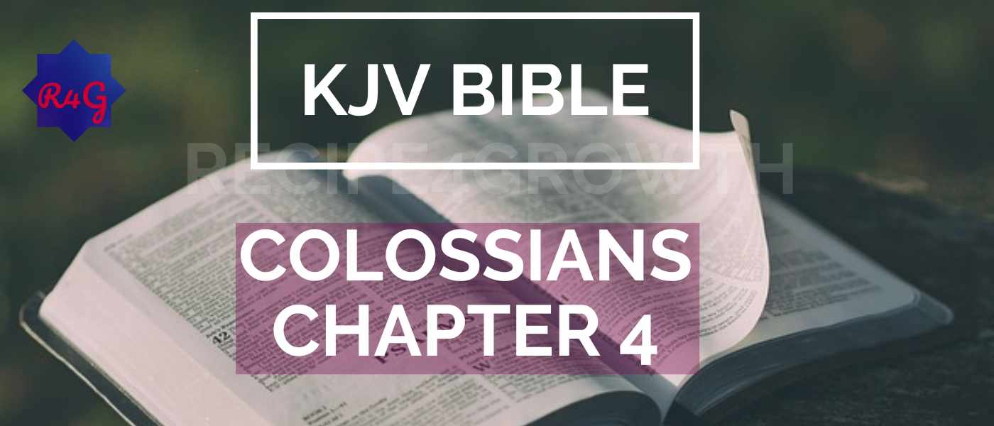 COLOSSIANS CHAPTER FOUR